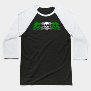 Pride Skulls Grayromantic Baseball T-Shirt